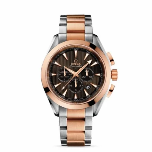 Omega Seamaster Aqua Terra 150M Co-Axial 44 Chronograph Stainless Steel / Red Gold / Grey / Bracelet 231.20.44.50.06.001 (23120445006001)